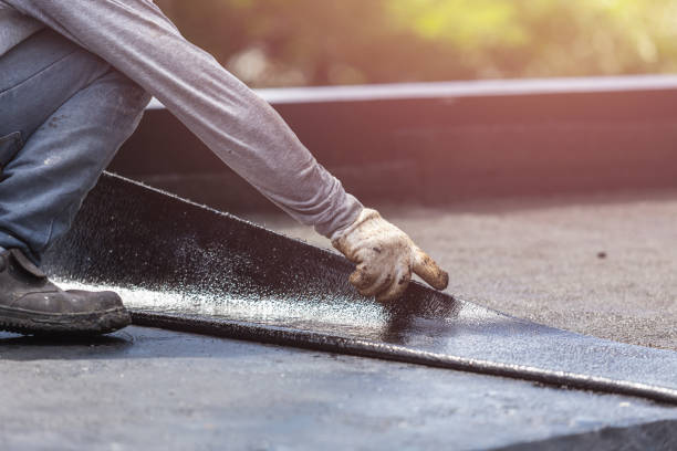 Professional Basement Waterproofing technician working in New Knoxville, OH